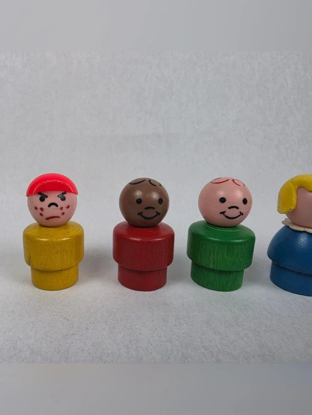 Vintage Fisher Price Little People Wooden Figurines